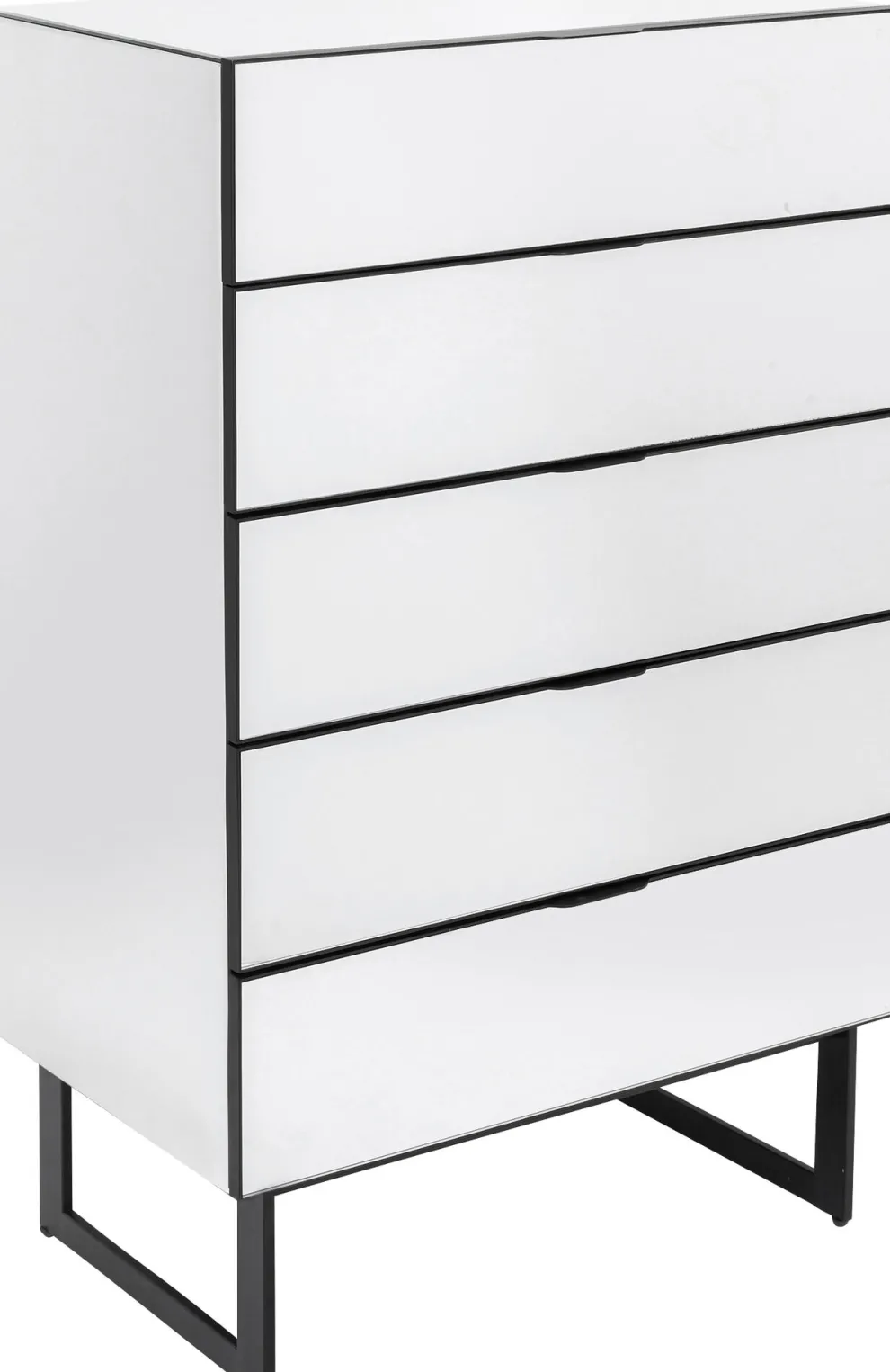 Ladekast Soran 5 Drawers Black 65x114cm