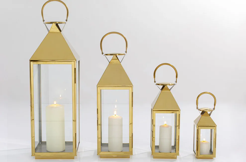 Lantaarn Giardino Goud (4-delig)