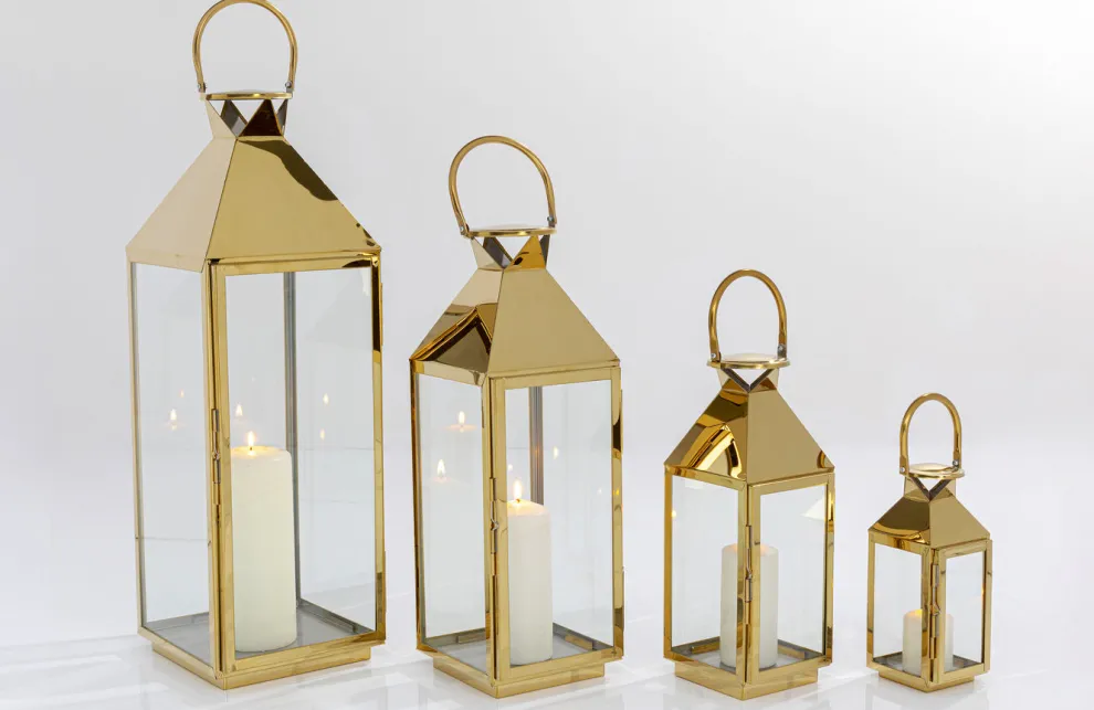 Lantaarn Giardino Goud (4-delig)