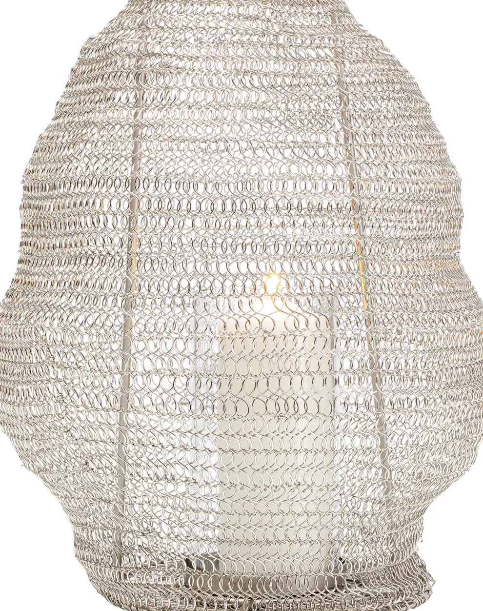 Lantaarn Mesh Silver Ø30cm