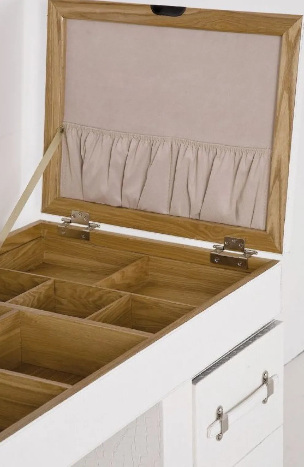 Make-up Tafel Diva Croco Wit