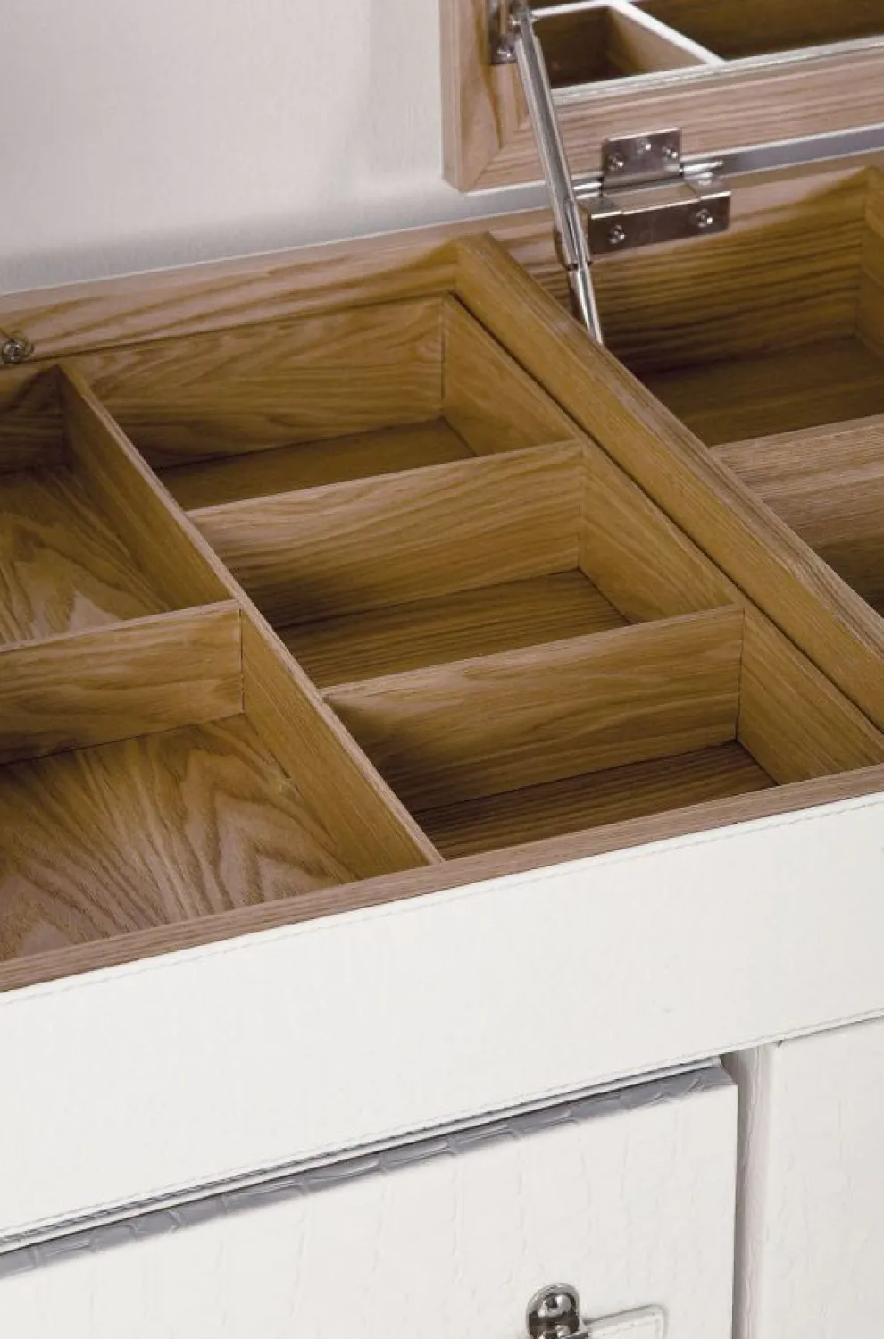 Make-up Tafel Diva Croco Wit