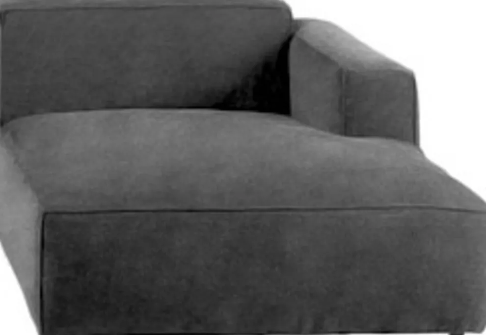 Modulaire Bank Henry Elements Ottomane Leather Grey Right