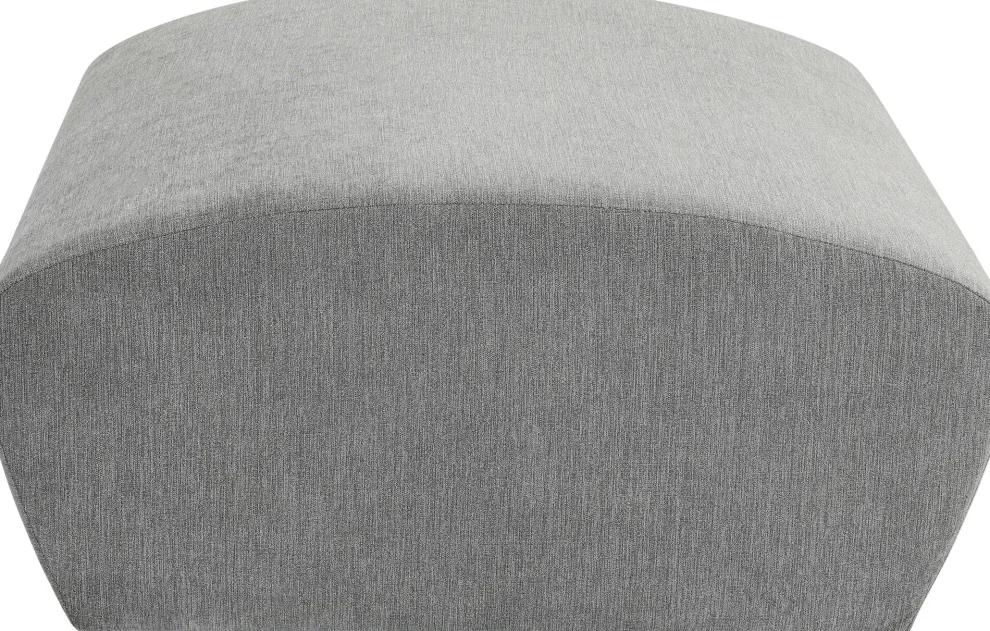 Modulaire Bank Lucca Pouff Grey 76cm