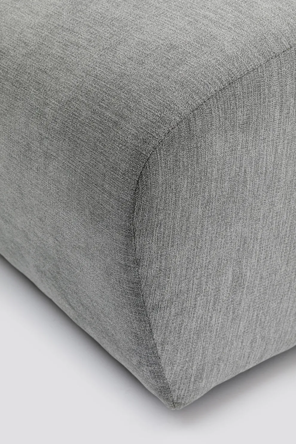 Modulaire Bank Lucca Pouff Grey 76cm