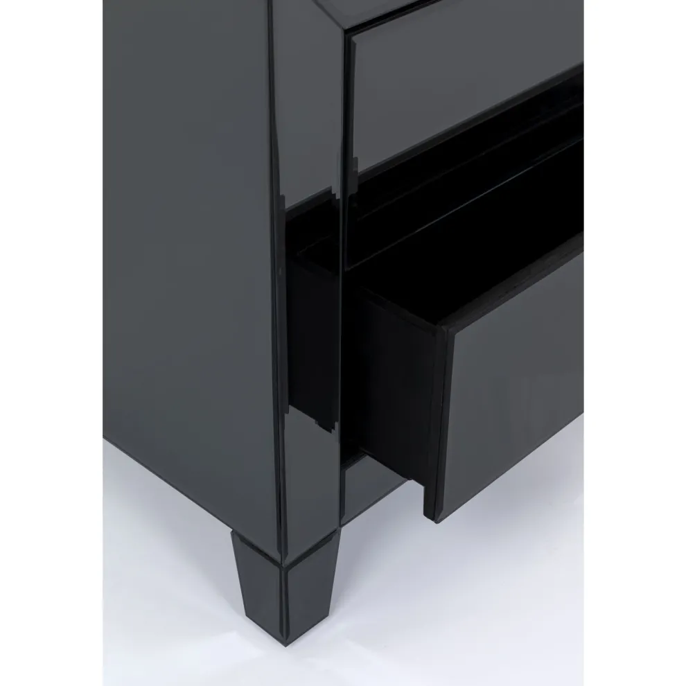 Nachtkastje Luxury Push 2 Lades Grijs