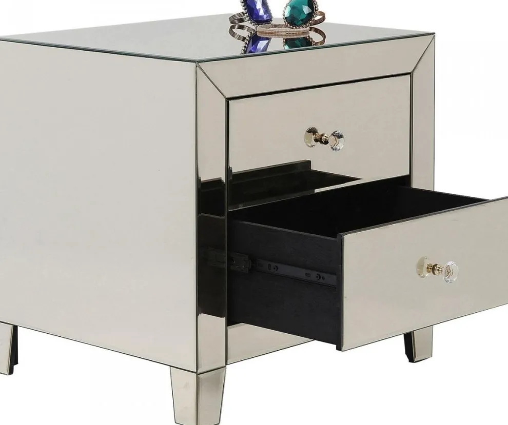 Nachtkastje Luxury Champagne 2 Lades