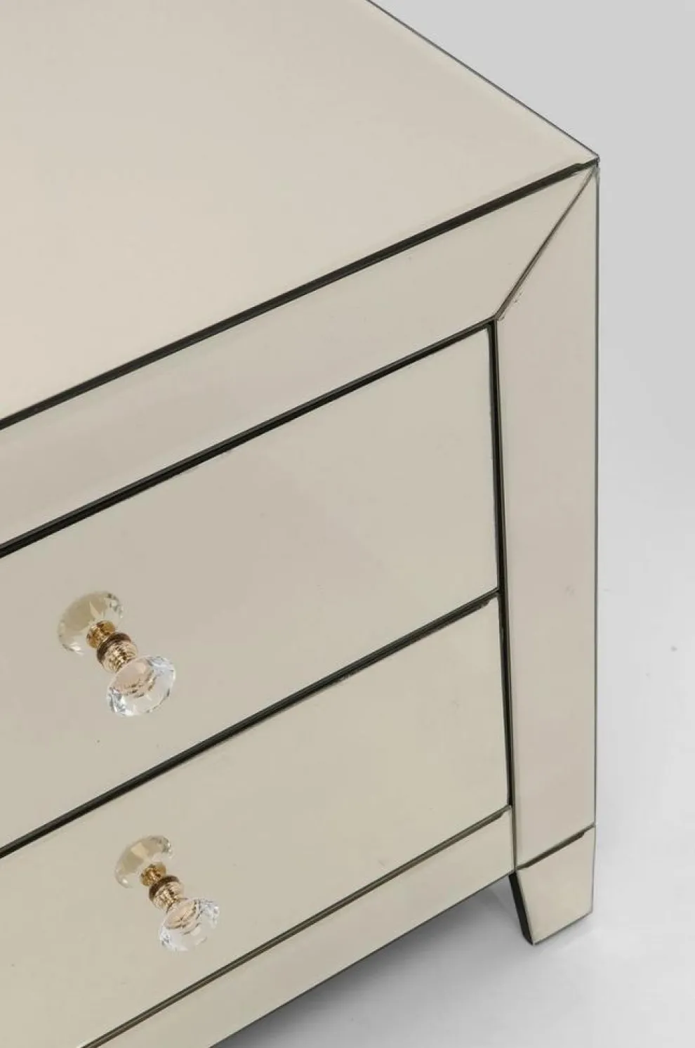 Nachtkastje Luxury Champagne 2 Lades