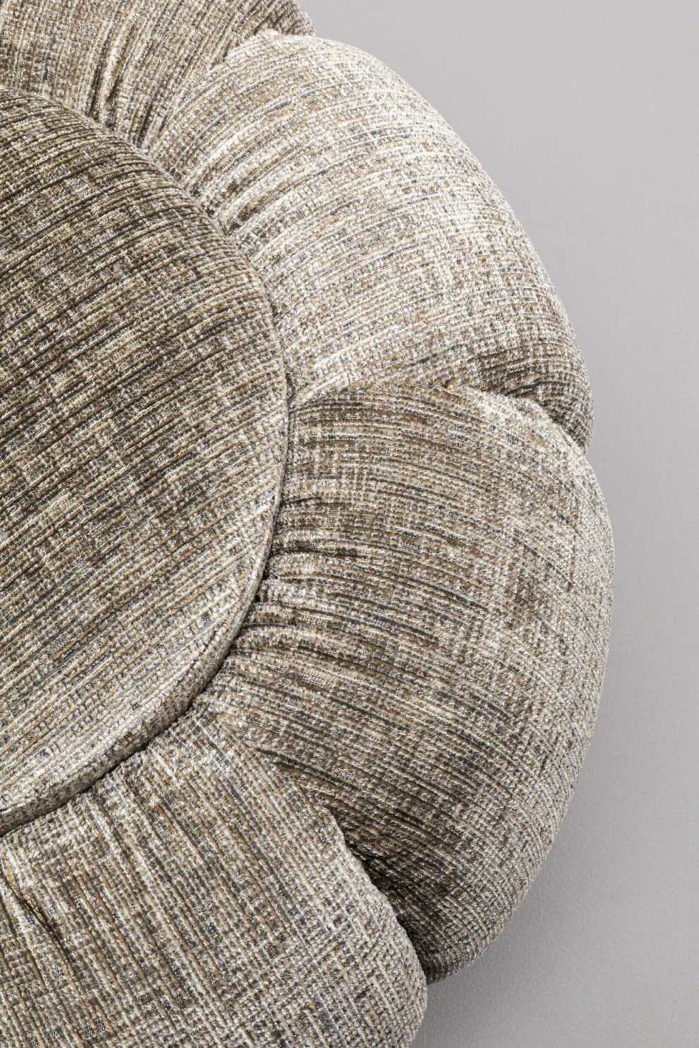 Poef Fiori Grijs Ø52cm