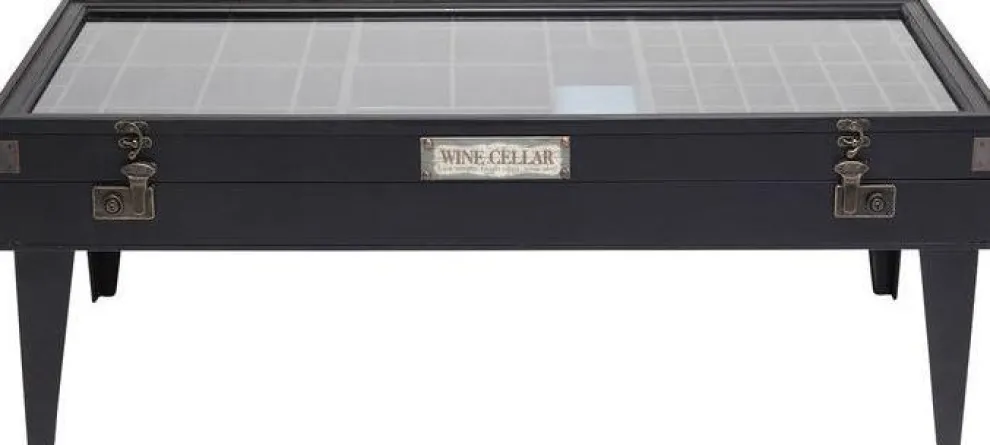 Salontafel Collector Zwart 122x55cm