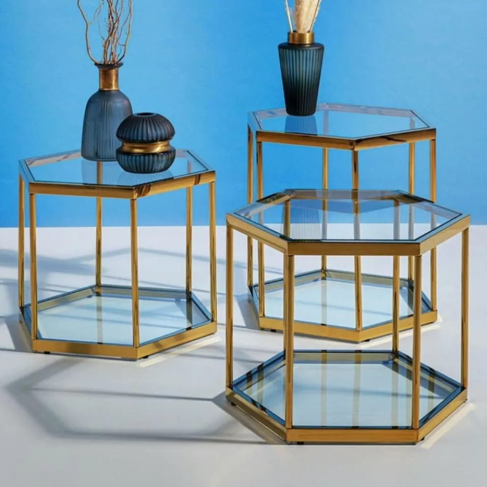 Salontafel Comb Goud 45cm