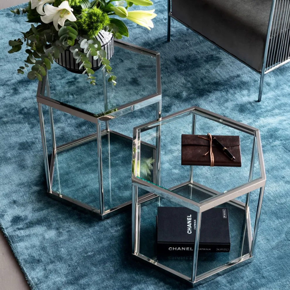 Salontafel Comb Zilver 45cm