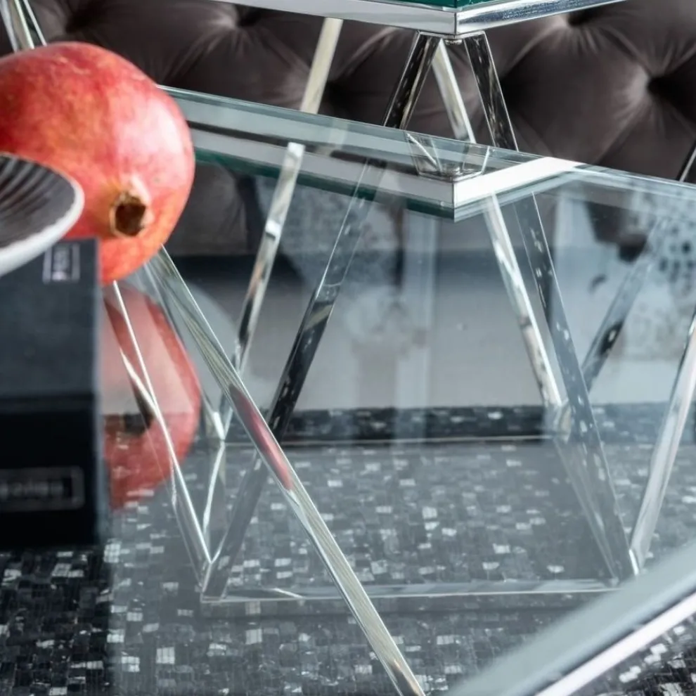 Salontafel Cristallo 80x80