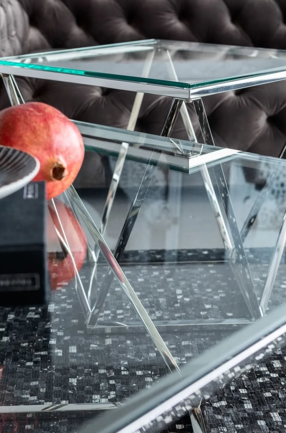 Salontafel Cristallo 80x80