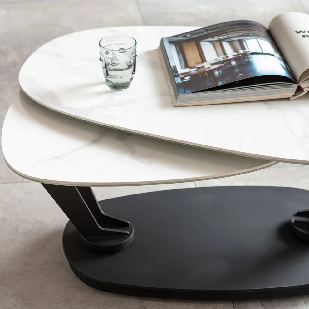 Salontafel Franklin White 150x58cm