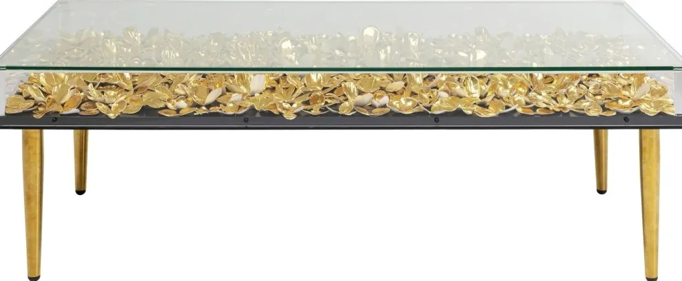 Salontafel Gold Flowers 120x60cm