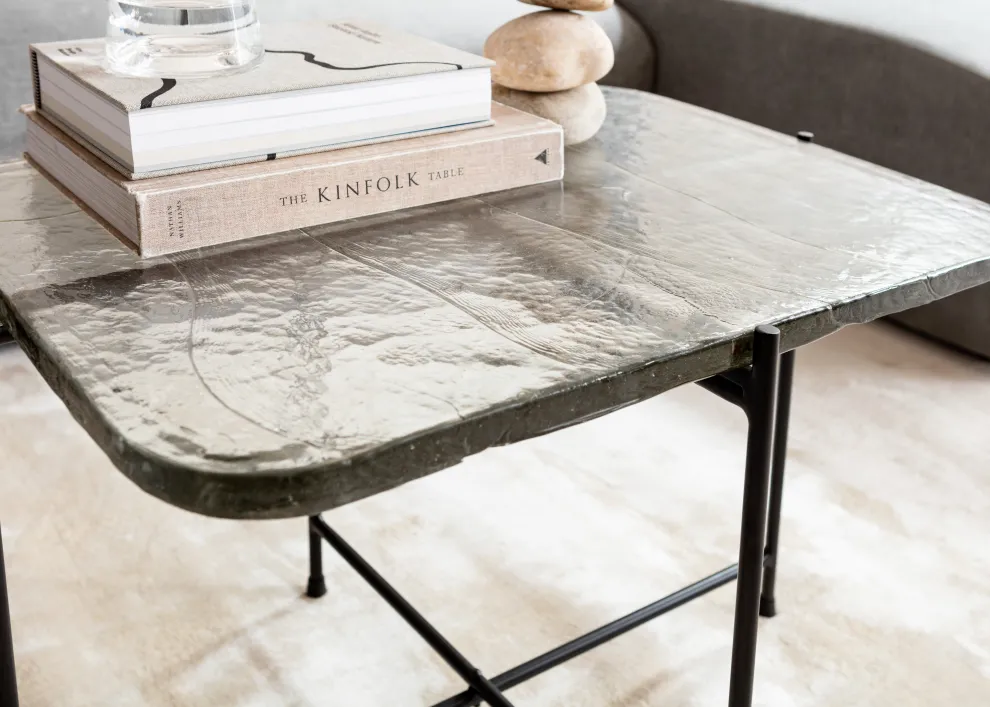 Salontafel Ice Zwart 63x46cm