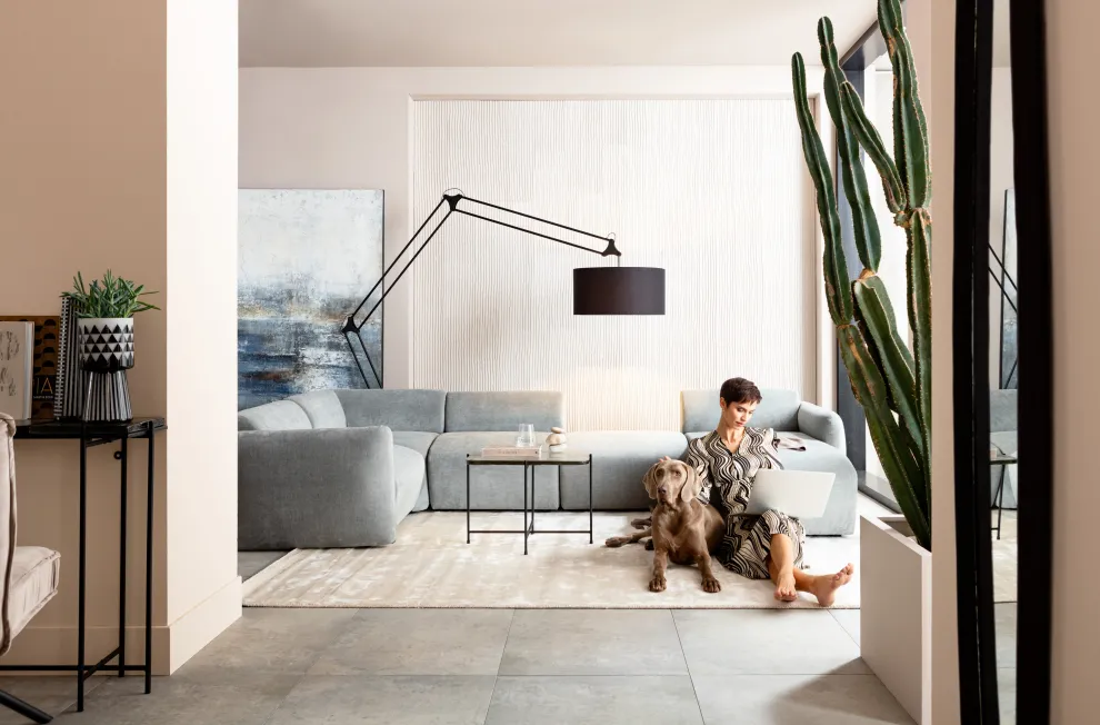 Salontafel Ice Zwart 63x46cm