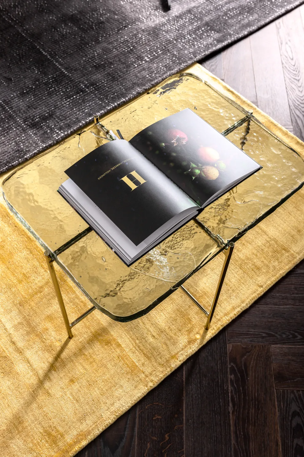 Salontafel Ice Zwart 63x46cm