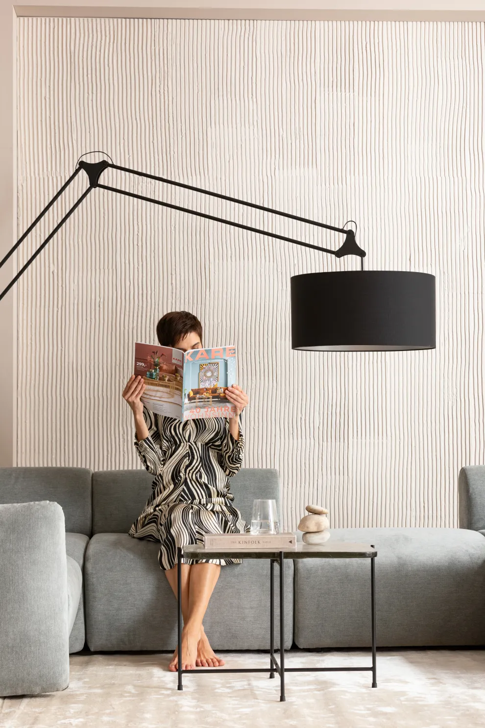 Salontafel Ice Zwart 63x46cm