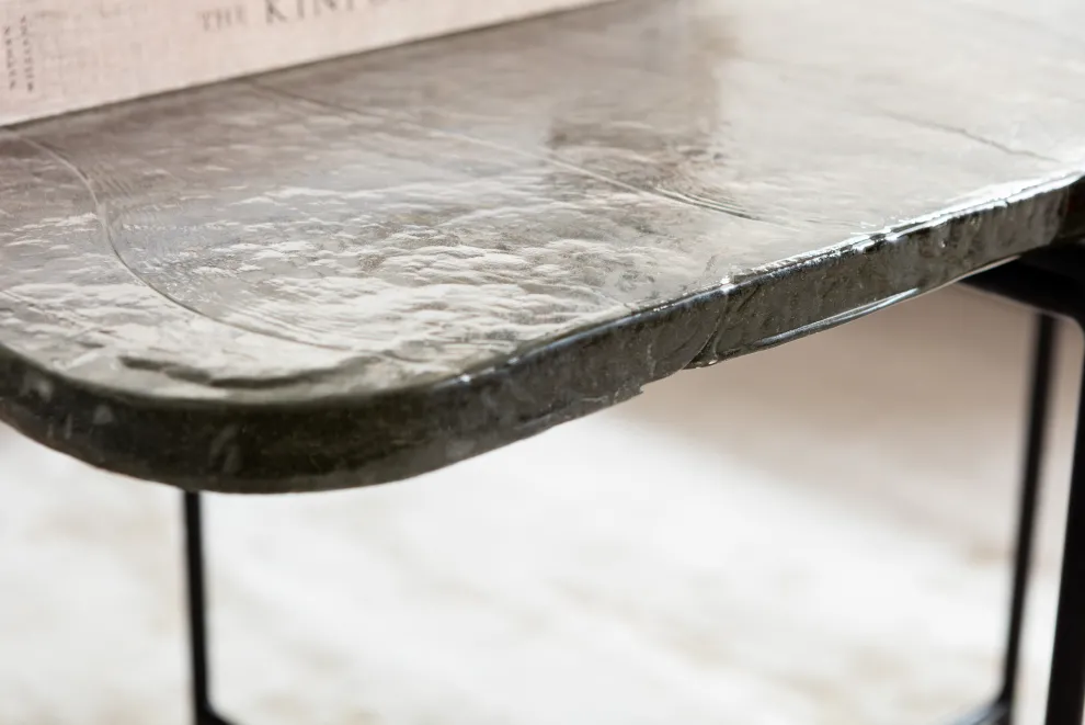 Salontafel Ice Zwart 63x46cm