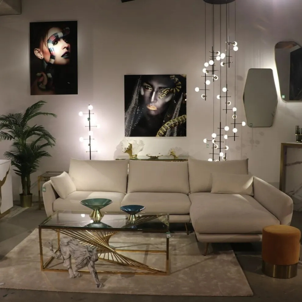 Salontafel Laser Goud 120x60cm