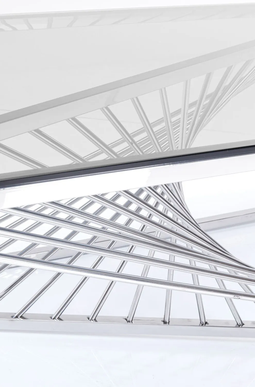 Salontafel Laser Zilver Helder Glas 120x60cm