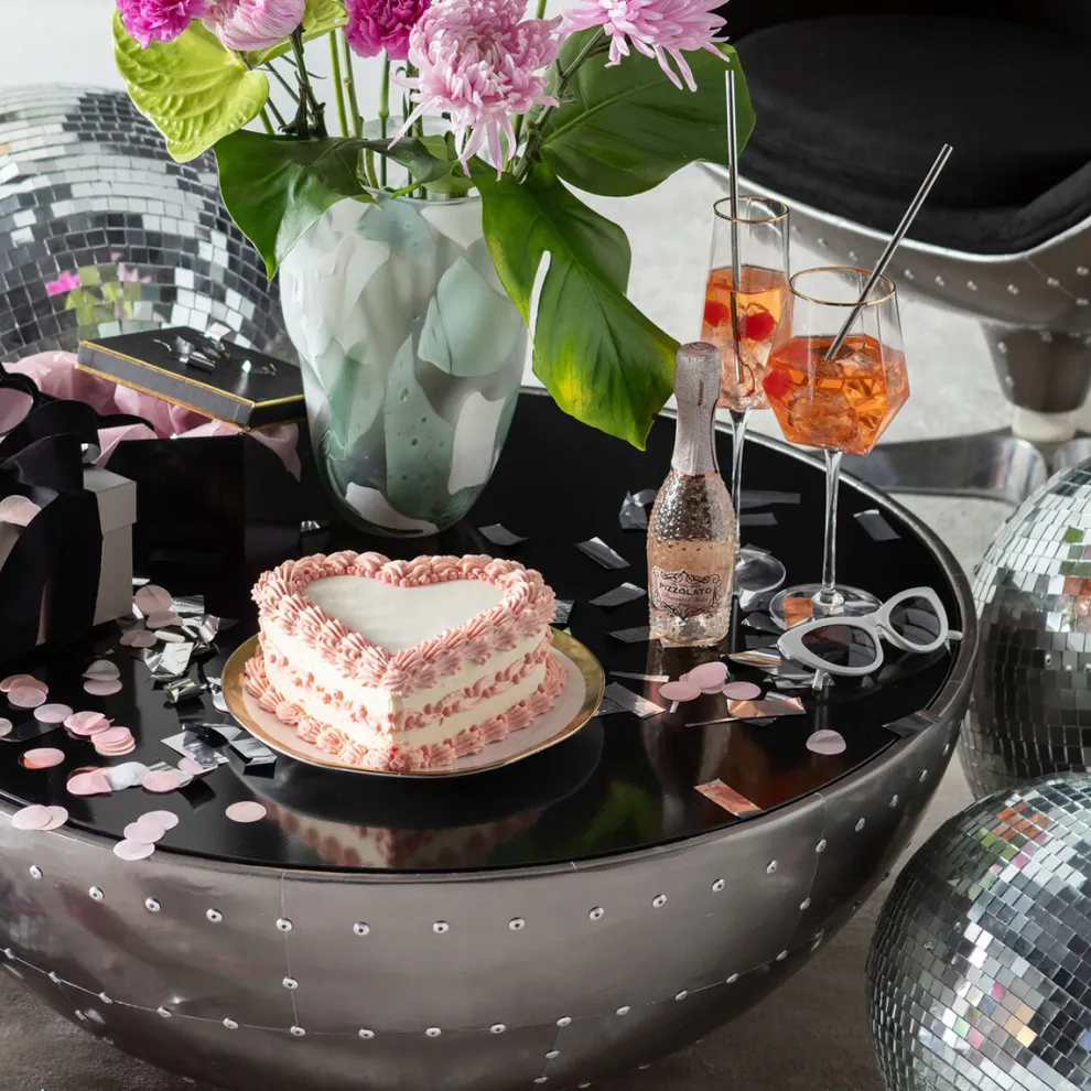 Salontafel Lounge Black Graphit 83cm