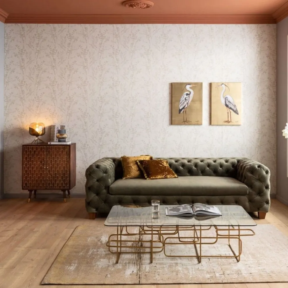 Salontafel Meander Gold 140x80cm