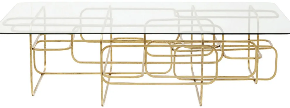 Salontafel Meander Gold 140x80cm