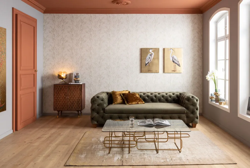 Salontafel Meander Gold 140x80cm