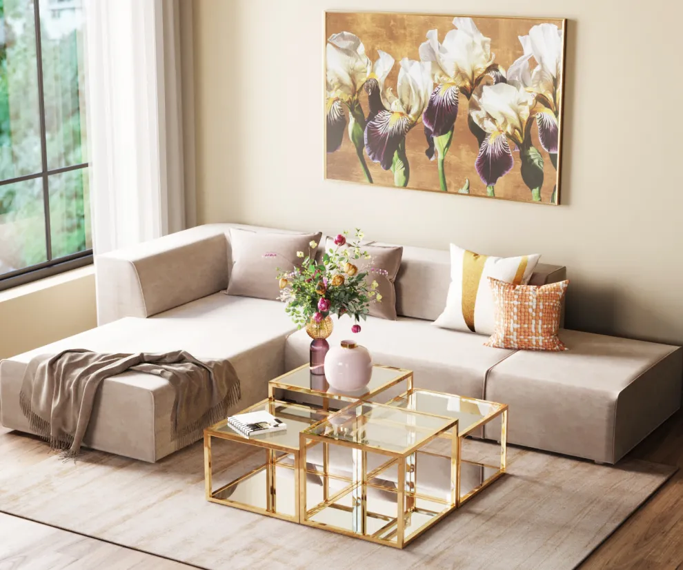 Salontafel Orion Goud (4-delig)