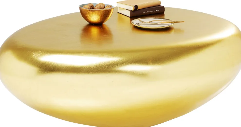 Salontafel Pebble Goud 122x96cm