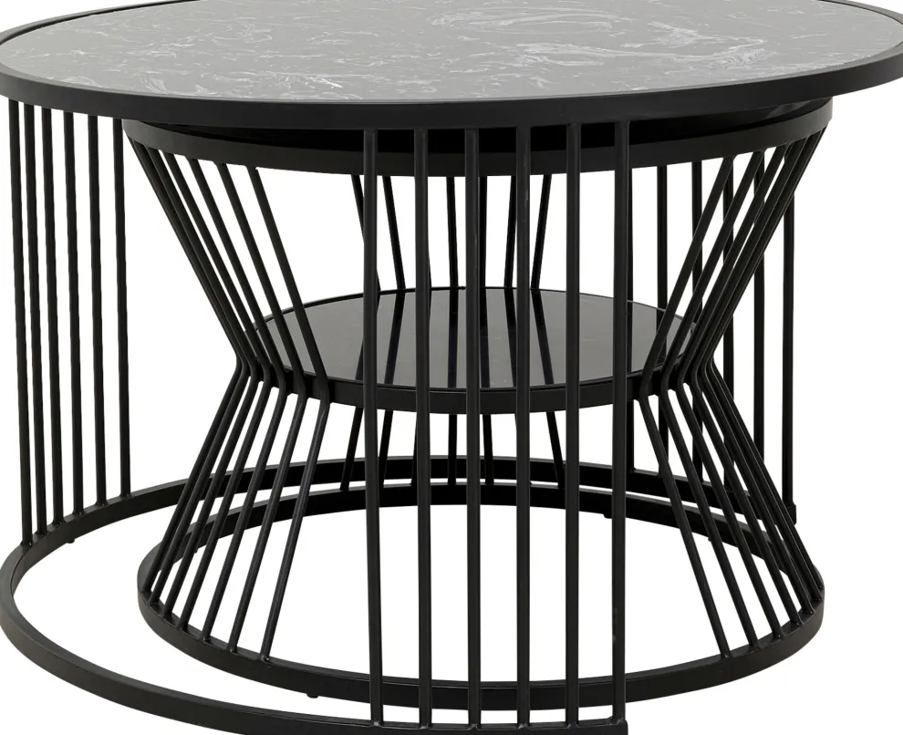 Salontafel Roma Black (Set Van 2)