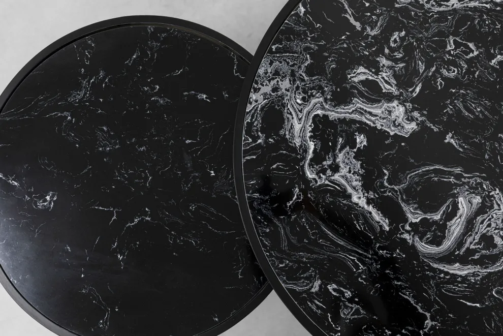 Salontafel Roma Black (Set Van 2)