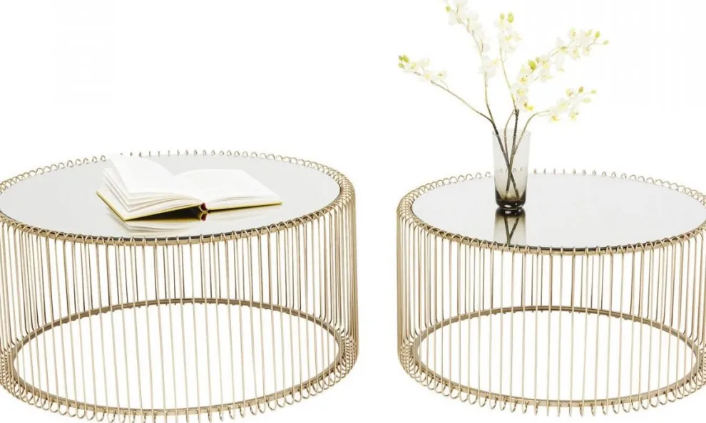 Salontafel Wire Messing (2-delig)