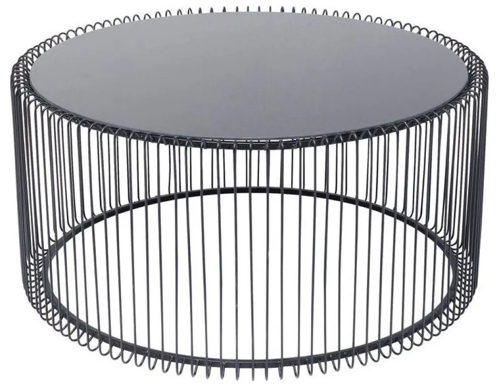Salontafel Wire Uno Zwart Ø80cm