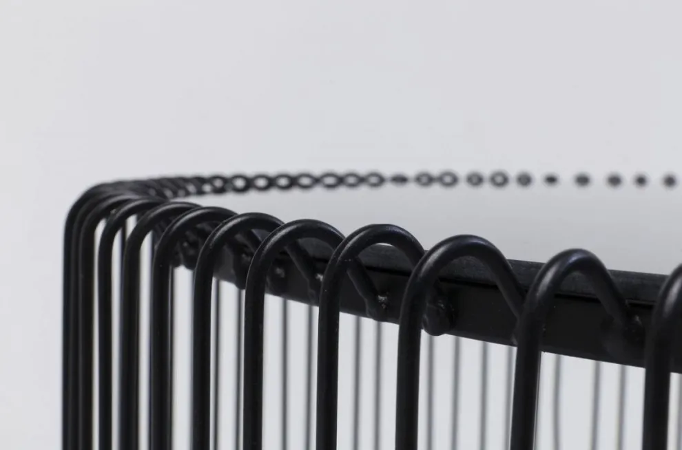 Salontafel Wire Uno Zwart Ø80cm