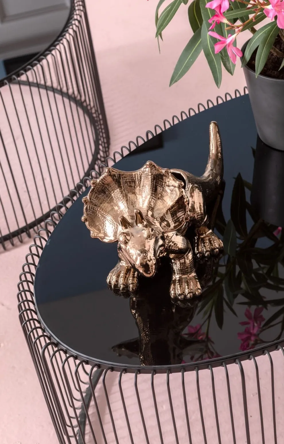 Salontafel Wire Uno Zwart 60x90cm