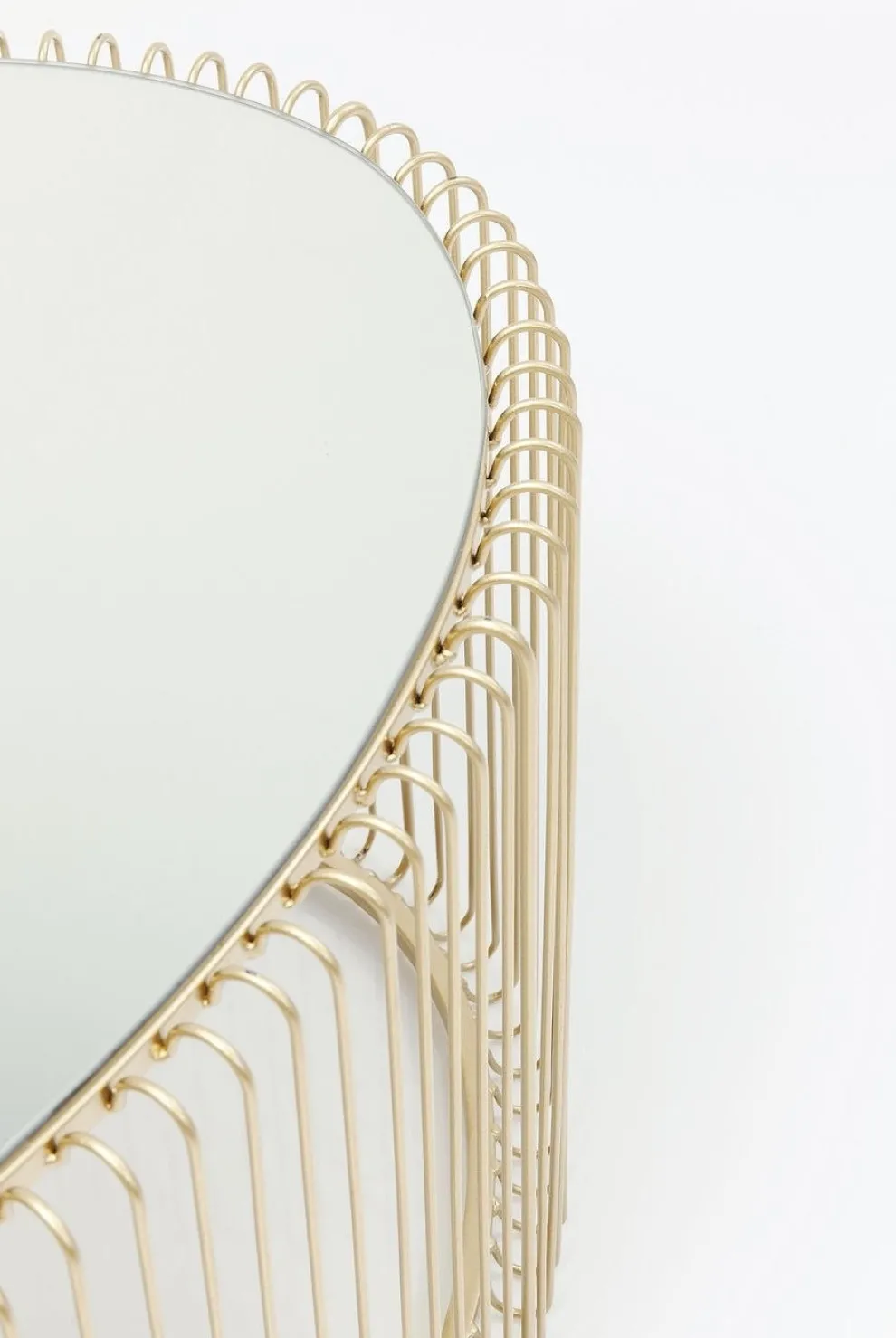 Salontafel Wire Uno Messing 60x90cm