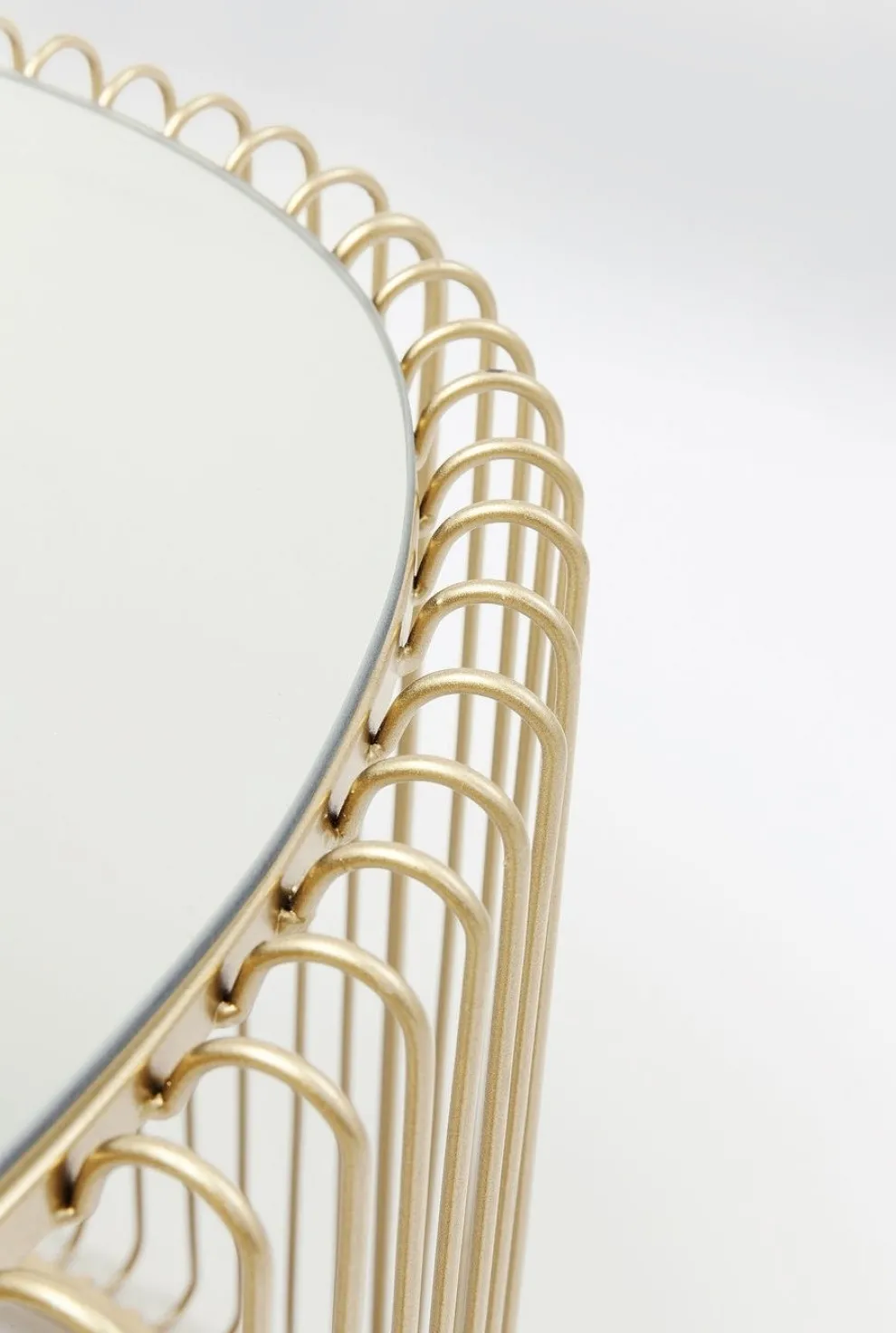 Salontafel Wire Uno Messing 60x90cm