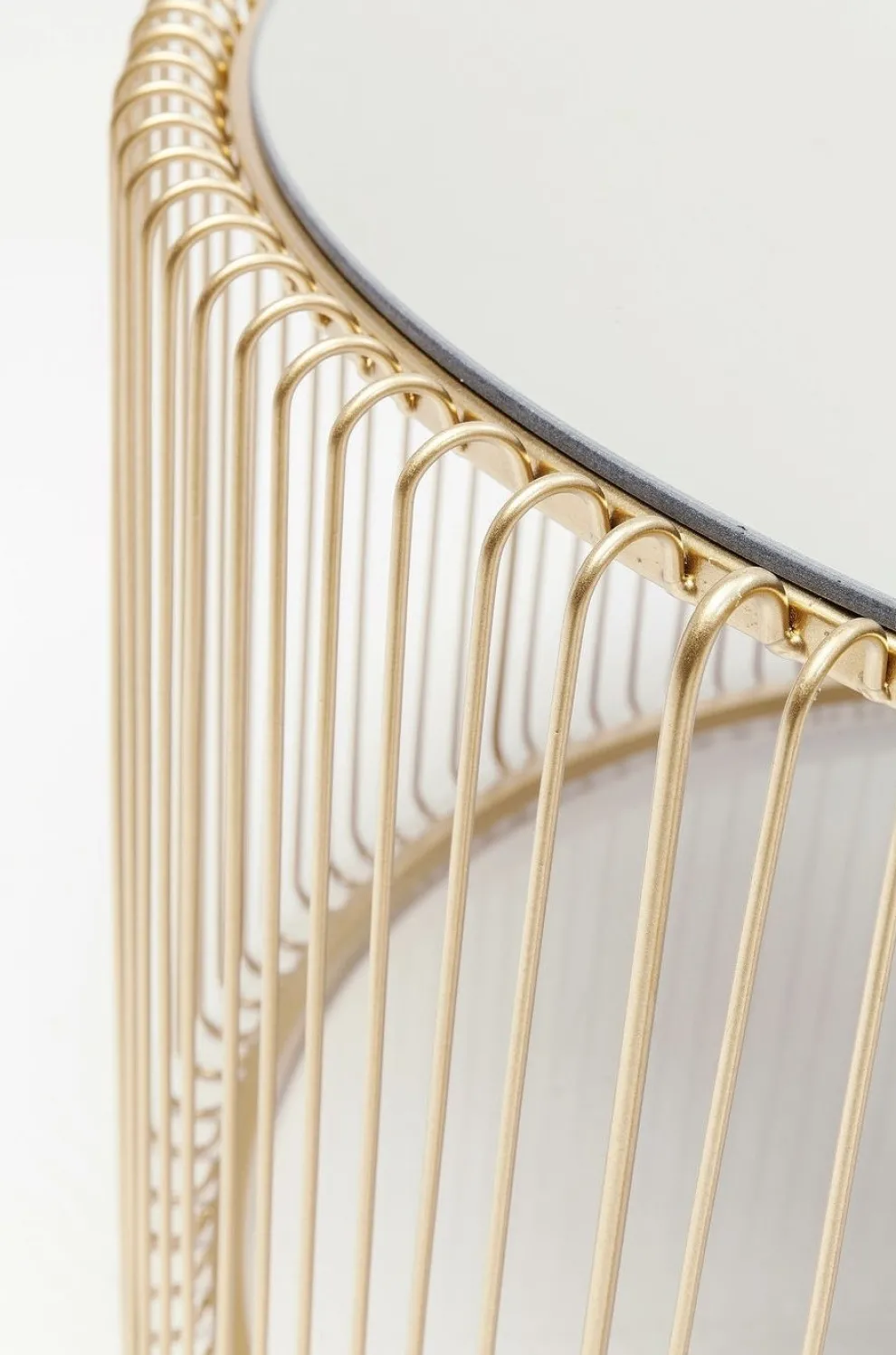 Salontafel Wire Uno Messing Ø80cm