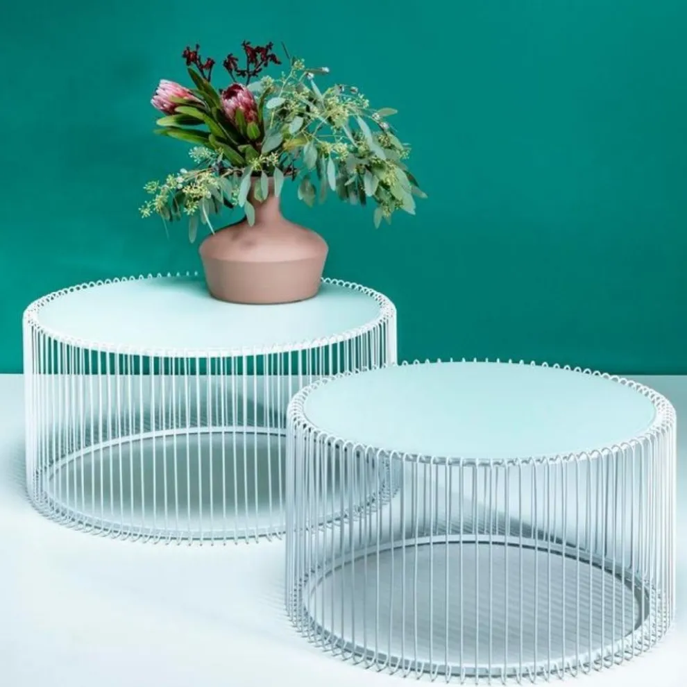 Salontafel Wire Wit (2-delig)