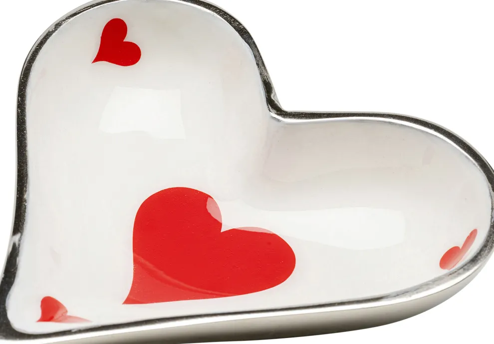 Schaal Hearts Card 15x13cm