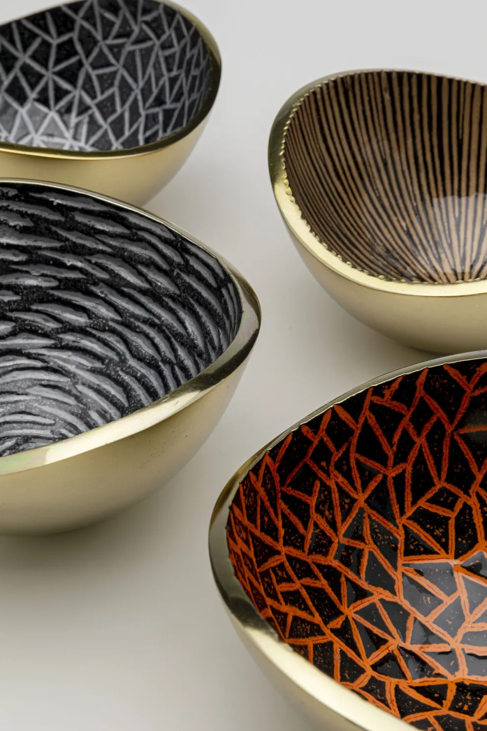 Schaal Samba Colore Crackle (4/Set)