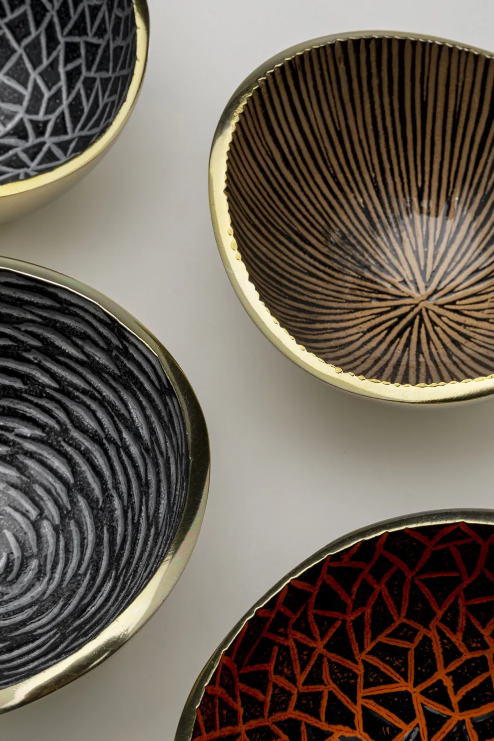 Schaal Samba Colore Crackle (4/Set)