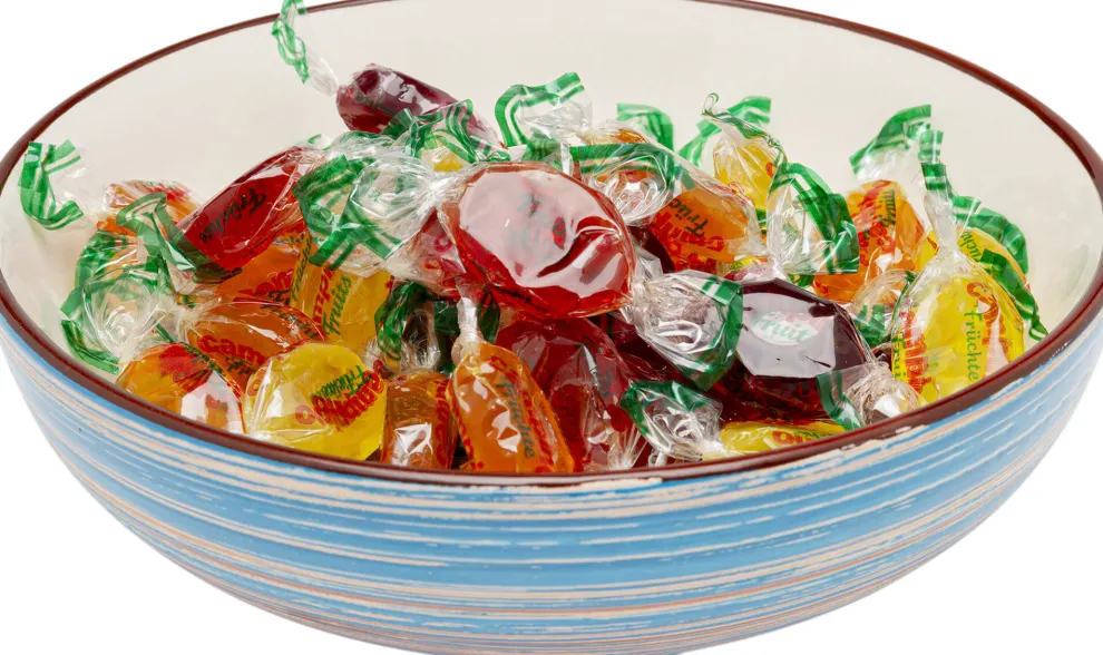 Schaal Swirl Blue 18cm