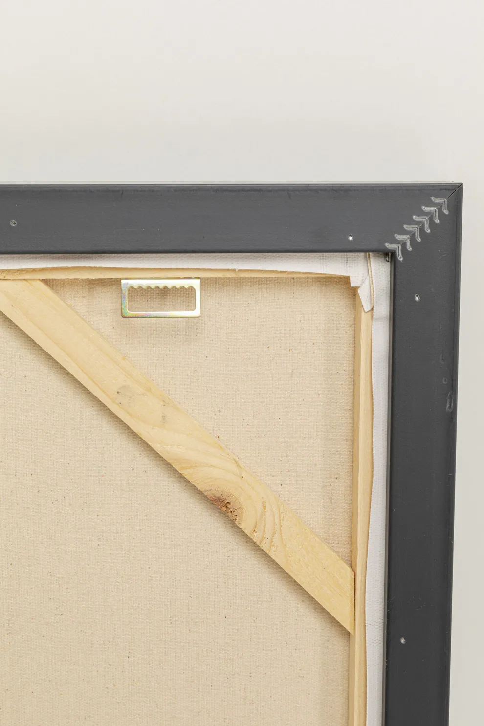 Schilderij Abstract Zwart 80x120cm