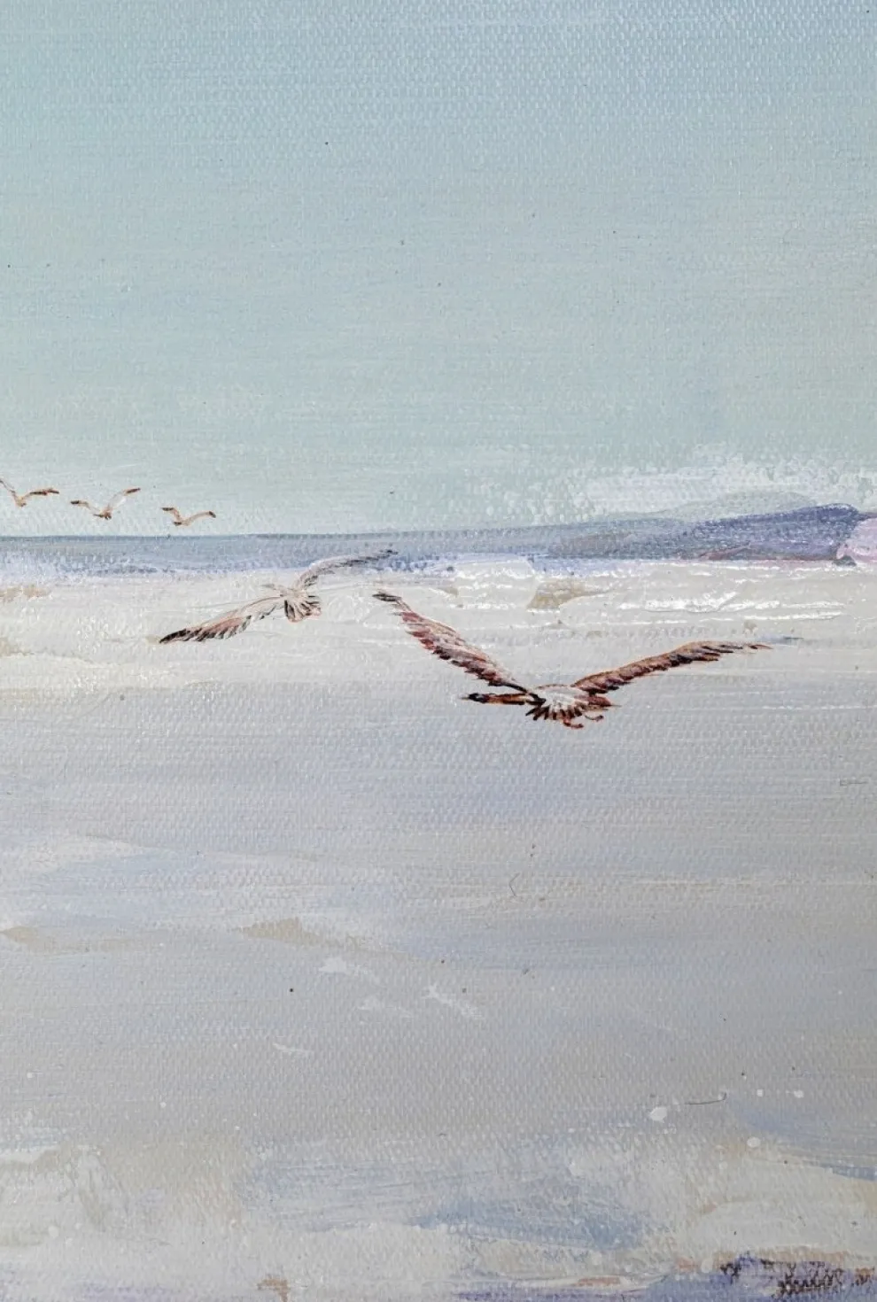 Schilderij Beach View 150x130cm