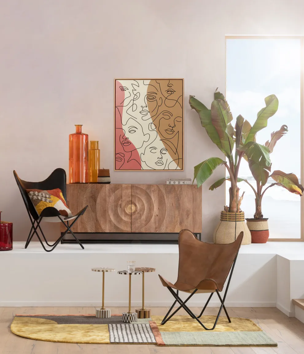 Schilderij Faccia Arte Tri Colore 90x120cm